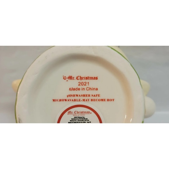 2021 Mr. Christmas Mug Vintage-Style Nostagic Elf Ceramic Holiday Figure - Picture 6 of 8